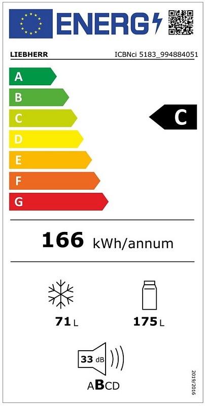 Встраиваемый холодильник Liebherr ICBNci 5183 Peak BioFresh NoFrost