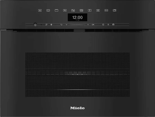 Компактный духовой шкаф с СВЧ Miele H7440BMX OBSW