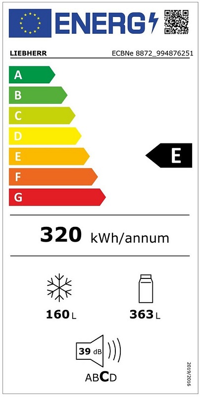 Встраиваемый холодильник Liebherr ECBNe 8872 BioFresh NoFrost